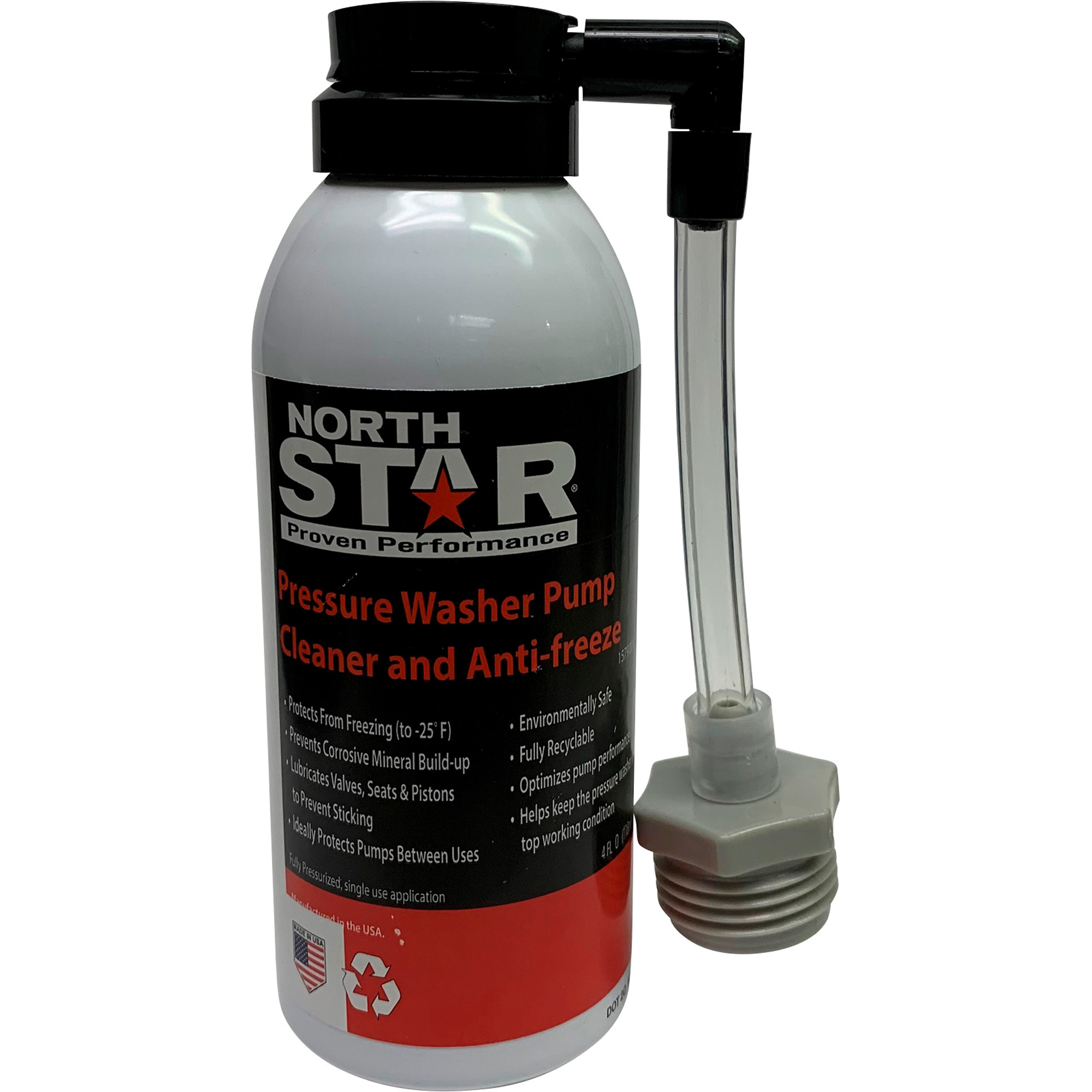 NorthStar Pressure Washer Pump Antifreeze/Lubricant, 4 Oz., Protects to -25°F, Lubricates Pistons, Seals, Valves